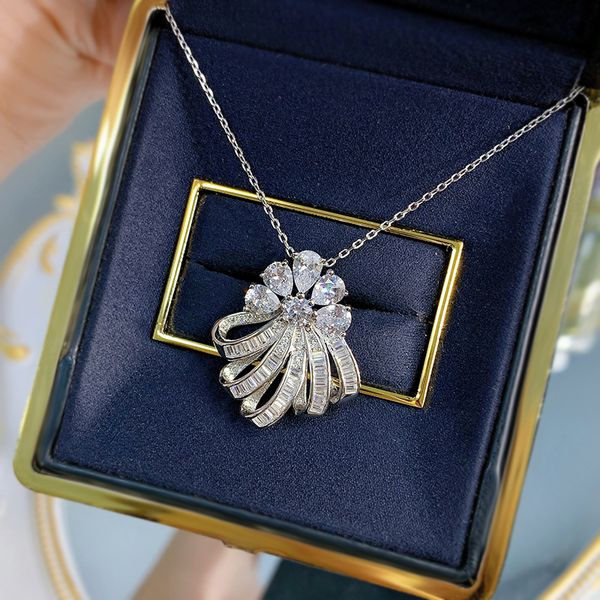 luzury flower diamond pendant necklace 925 sterling silver party wedding chocker necklace for women bridal pendant jewelry gift
luzury flower diamond pendant necklace 925 sterling silver party wedding chocker necklace for women bridal pendant jewelry gift