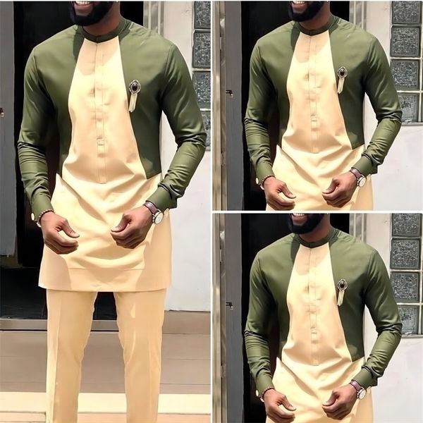 men's tracksuits dashiki african national style match color young casual comfortable crewneck longsleeved shirt pants twopieceset 23031, Gray
men's tracksuits dashiki african national style match color young casual comfortable crewneck longsleeved shirt pants twopieceset 23031, Gray