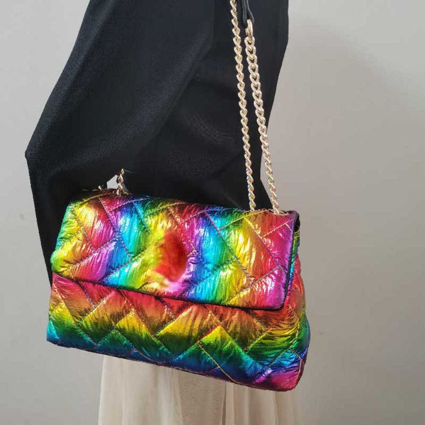 cross-body shoulder bags rainbow color contrast splicing eagle head lady handbag wallets 230313
cross-body shoulder bags rainbow color contrast splicing eagle head lady handbag wallets 230313