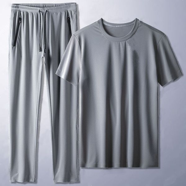 men's t-shirts summer ice silk men pajamas set breathable short sleeve tshirt pants sports wear men's sleepwear nightwear casual, White;black
men's t-shirts summer ice silk men pajamas set breathable short sleeve tshirt pants sports wear men's sleepwear nightwear casual, White;black