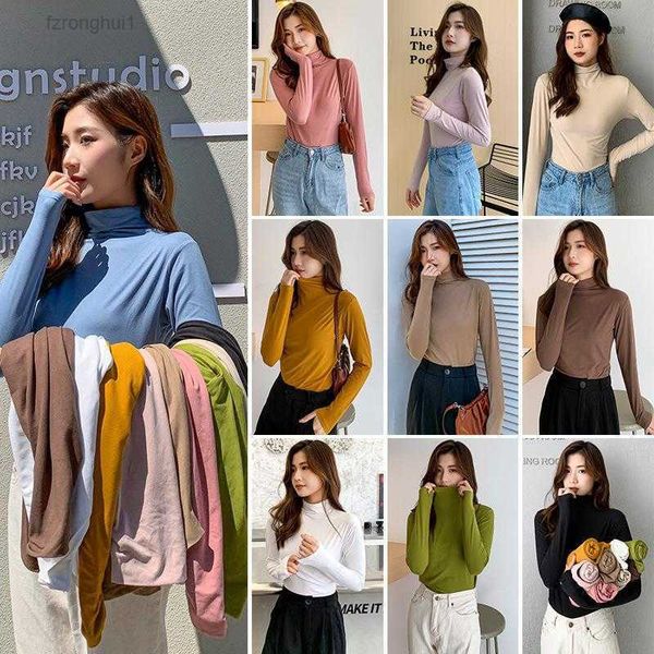 women's blouses & shirts tiktok live broadcast long sleeve t-shirt half high collar spring and autumn dress facial mask base coat solid, White
women's blouses & shirts tiktok live broadcast long sleeve t-shirt half high collar spring and autumn dress facial mask base coat solid, White