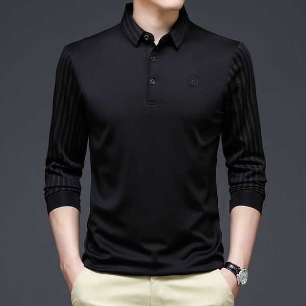 men's polos spring and summer tshirts longsleeved ice silk sleeves printing lapel trend polo shirts business casual 230311, White;black
men's polos spring and summer tshirts longsleeved ice silk sleeves printing lapel trend polo shirts business casual 230311, White;black