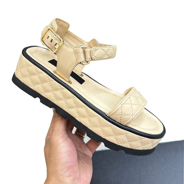 vintage sheepskin platform sandals for women adjustable ankle buckle slingbacks slippers classic designer quilted texture dress shoe ladies, Black
vintage sheepskin platform sandals for women adjustable ankle buckle slingbacks slippers classic designer quilted texture dress shoe ladies, Black