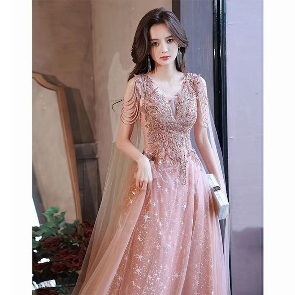 pink mermaid prom dresses beaded sleeve crystal v neck 3d lace appliques sequins beaded floor length celebrity formal train plus size custom, Black
pink mermaid prom dresses beaded sleeve crystal v neck 3d lace appliques sequins beaded floor length celebrity formal train plus size custom, Black