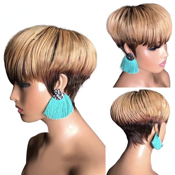180density short human hair wigs highlight p1b/30 pixie cut straight brazilian hair for black lace front wig blonde 613
180density short human hair wigs highlight p1b/30 pixie cut straight brazilian hair for black lace front wig blonde 613