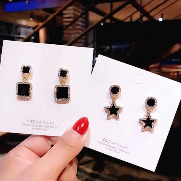 dangle chandelier needle atmospheric black earrings temperament long flash earrings personality versatile net red earrings women fashion g23, Silver
dangle chandelier needle atmospheric black earrings temperament long flash earrings personality versatile net red earrings women fashion g23, Silver