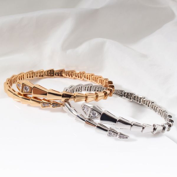 bangle 925 sterling silver diamond snake bone bracelet womens fashion luxury personality brand jewelry 230313, Black
bangle 925 sterling silver diamond snake bone bracelet womens fashion luxury personality brand jewelry 230313, Black