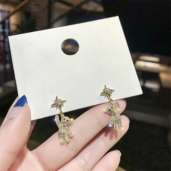 dangle chandelier 2021 new tidal red women's earrings simple small studs needle earrings korean -encrusted bear earrings g230313, Silver
dangle chandelier 2021 new tidal red women's earrings simple small studs needle earrings korean -encrusted bear earrings g230313, Silver