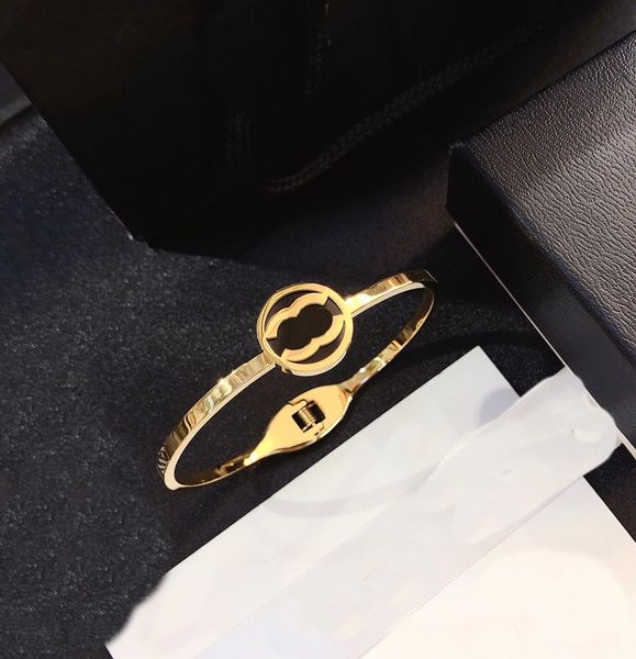 women designer branded bracelets bangle designers jewelry 18k gold plated stainless steel bracelet womens wedding gifts zg1183, Black
women designer branded bracelets bangle designers jewelry 18k gold plated stainless steel bracelet womens wedding gifts zg1183, Black