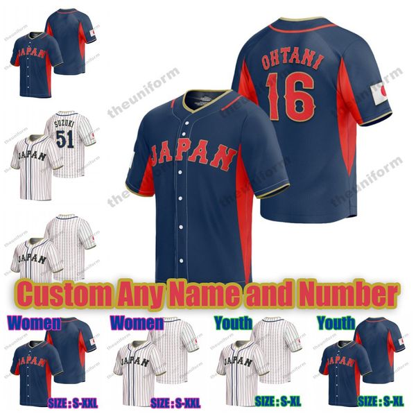 japan baseball jersey world baseball classic 16 shohei ohtani 51 ichiro suzuki 11 yu darvish 2023 custom men women youth jerseys, Blue;black
japan baseball jersey world baseball classic 16 shohei ohtani 51 ichiro suzuki 11 yu darvish 2023 custom men women youth jerseys, Blue;black