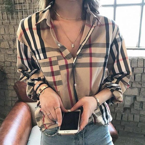 t shirts women's blouses 2022designer shirts fashion classic summer plaid t-shirt plus size casual long sleeve cbiik, White
t shirts women's blouses 2022designer shirts fashion classic summer plaid t-shirt plus size casual long sleeve cbiik, White