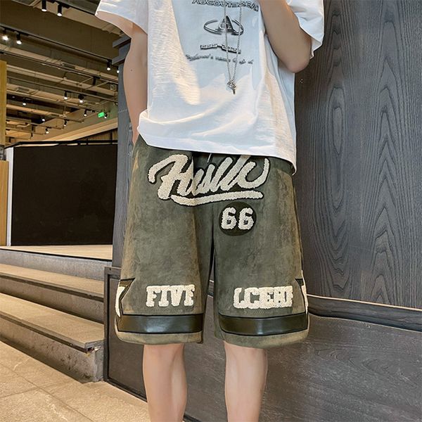 men's shorts men's summer sports shorts man american hip-hop style trousers trendy all-match loose stitching five-point pants for, White;black
men's shorts men's summer sports shorts man american hip-hop style trousers trendy all-match loose stitching five-point pants for, White;black