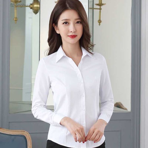 women's blouses & shirts white formal dress long sleeve professional spring and summer new style work clothes slim fitting bottom v-nec
women's blouses & shirts white formal dress long sleeve professional spring and summer new style work clothes slim fitting bottom v-nec