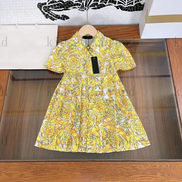 2023ss girls princess dress court style short sleeve cotton skirt high-end girls dresses summer dress brand designer kids pleated dress 90-1, Red;yellow
2023ss girls princess dress court style short sleeve cotton skirt high-end girls dresses summer dress brand designer kids pleated dress 90-1, Red;yellow