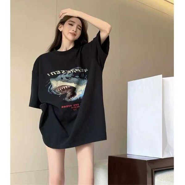 cotton american design sense printing short-sleeved t-shirt women summer ins fashion brand loose korean version versatile women, Black;white
cotton american design sense printing short-sleeved t-shirt women summer ins fashion brand loose korean version versatile women, Black;white
