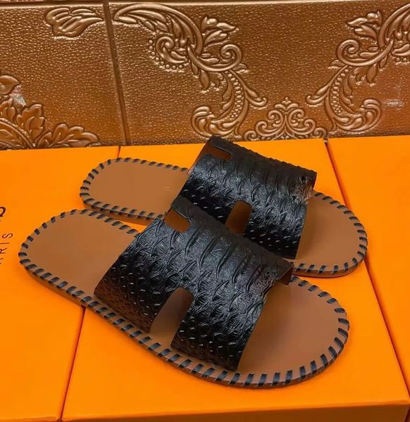 men slipper summer sandal slide izmir sandals beach slides slippers slip on rubber sole goatskin nappa leather 38-45 box, Black
men slipper summer sandal slide izmir sandals beach slides slippers slip on rubber sole goatskin nappa leather 38-45 box, Black