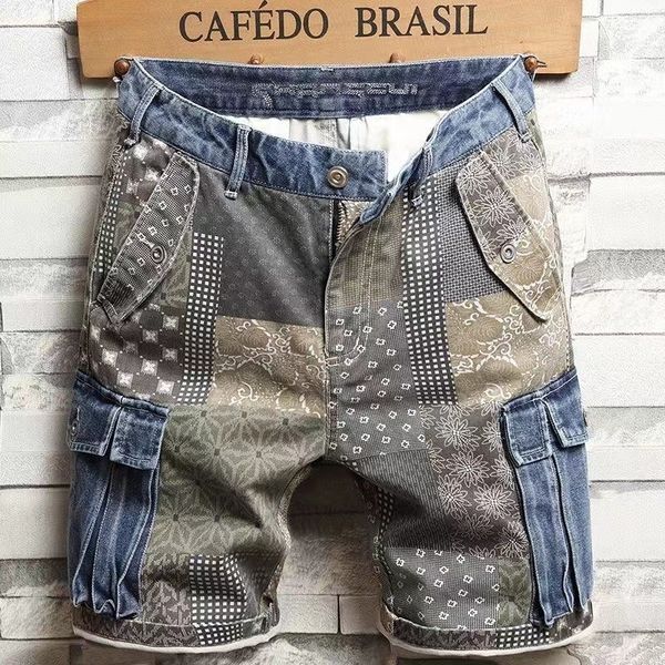men's shorts summer jeans pants denim print skinny cool pocket cropped loose trend cotton fashion 230314, White;black
men's shorts summer jeans pants denim print skinny cool pocket cropped loose trend cotton fashion 230314, White;black