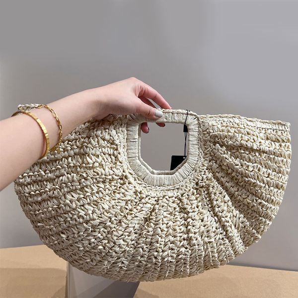 straw handbag lafite grass tote bag women handbags purse half moon bags fashion y letter large capacity shopping package
straw handbag lafite grass tote bag women handbags purse half moon bags fashion y letter large capacity shopping package