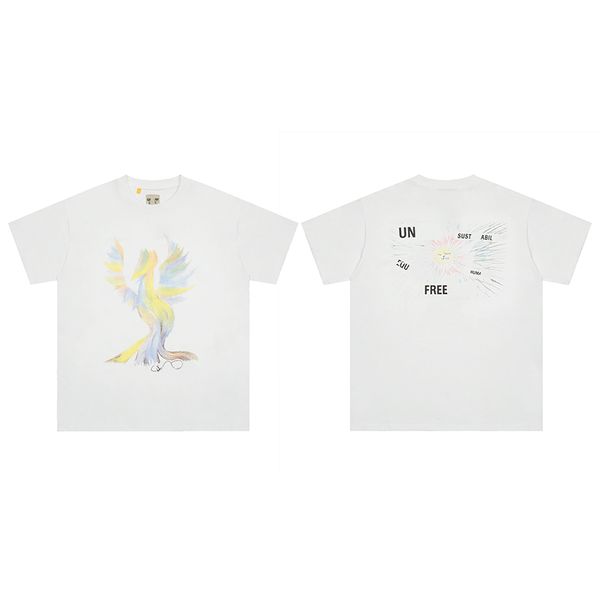 colorful sunbird short sleeve galleryse depts tees for lovers letter printed men women t shirts, White;black
colorful sunbird short sleeve galleryse depts tees for lovers letter printed men women t shirts, White;black