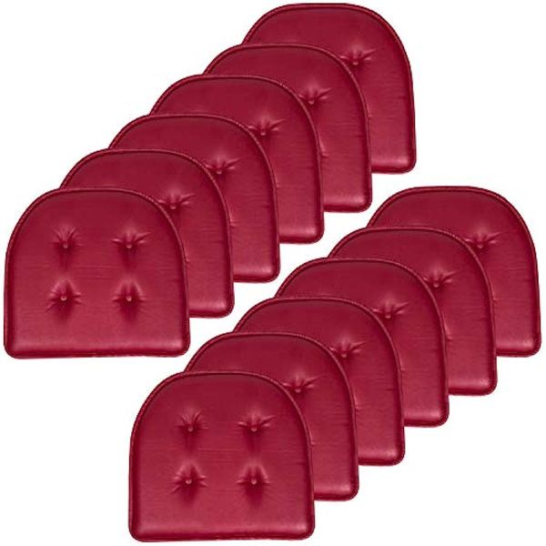 sweet home collection chair cushion memory foam pads tufted slip non skid rubber back u-shaped 17 x 16 seat cover 12 count (pack of 1) faux
sweet home collection chair cushion memory foam pads tufted slip non skid rubber back u-shaped 17 x 16 seat cover 12 count (pack of 1) faux