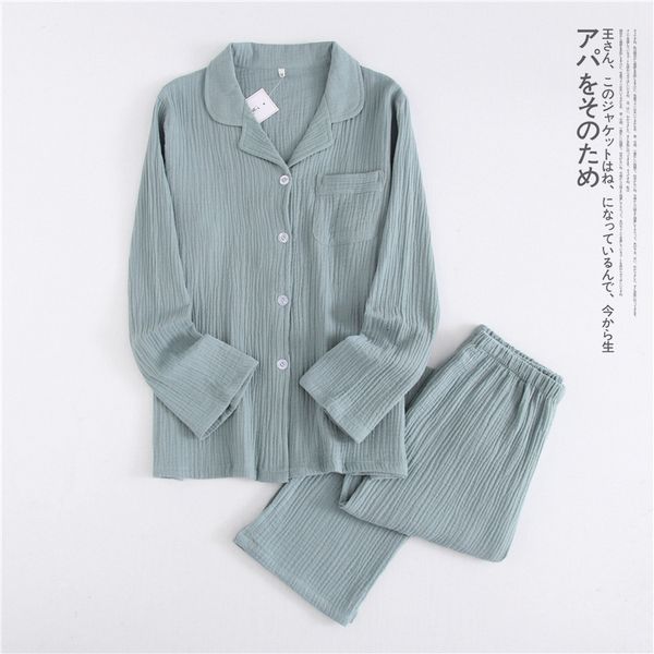women's sleepwear japanese cotton crepe men's long-sleeved trousers pajamas spring and autumn thin couple home service suit ladies, Black;red
women's sleepwear japanese cotton crepe men's long-sleeved trousers pajamas spring and autumn thin couple home service suit ladies, Black;red