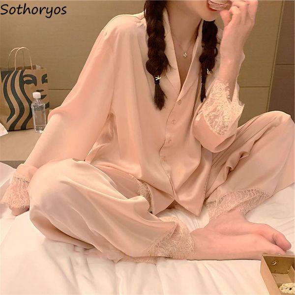 women's sleepwear cozy long sleeve pajama sets women elegant stylish tender solid draped lace sleepwear chic designer spring sweet home, Black;red
women's sleepwear cozy long sleeve pajama sets women elegant stylish tender solid draped lace sleepwear chic designer spring sweet home, Black;red