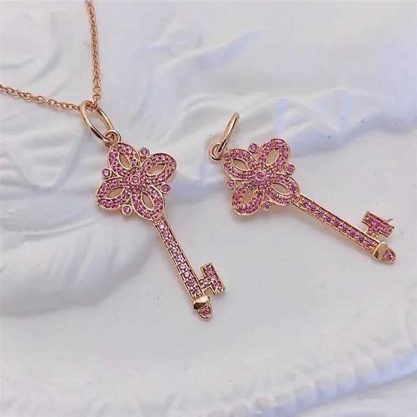 high version tiffay key necklace 925 sterling silver plated 18k gold new diamond pink pendant chain
high version tiffay key necklace 925 sterling silver plated 18k gold new diamond pink pendant chain