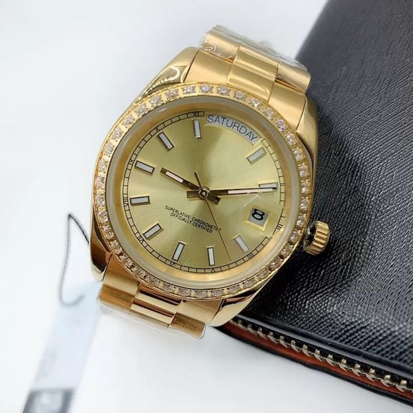 diamond watches mens womens watch automatic watchs moissanite designer watches size 41mm 904l stainless steel bracelet sapphire glass waterp, Slivery;brown
diamond watches mens womens watch automatic watchs moissanite designer watches size 41mm 904l stainless steel bracelet sapphire glass waterp, Slivery;brown