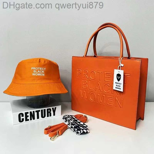 

qwertyui879 totes ladies leather protect black people bag women set bucket hat 2022 luxury tote handbags for women bag purse and hat set 031