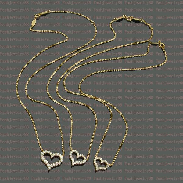 designer hollow heart necklace female diamond earrings couple chain pendant luxury jewelry gift girlfriend wholesale with box, Silver
designer hollow heart necklace female diamond earrings couple chain pendant luxury jewelry gift girlfriend wholesale with box, Silver