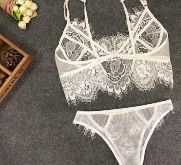 women separated sleepwears hollow out lace bralet bra lace lingerie outfit and pantie sets large size lace underwear suits, Black;white
women separated sleepwears hollow out lace bralet bra lace lingerie outfit and pantie sets large size lace underwear suits, Black;white