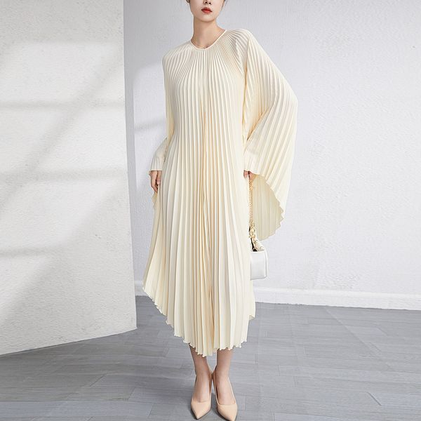 party dresses miyake pleated dress irregular dress loose fashion medium and long women's age-reducing meat-covering color elegant skirt, White;black
party dresses miyake pleated dress irregular dress loose fashion medium and long women's age-reducing meat-covering color elegant skirt, White;black
