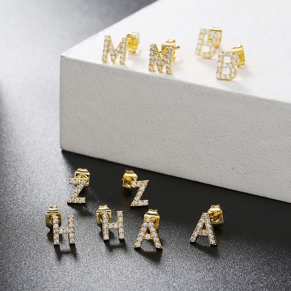 cz 26 english letters cartilage stud earrings steel lobe tragus rook helix cartilage earrings ear piercing jewelry, Golden;silver
cz 26 english letters cartilage stud earrings steel lobe tragus rook helix cartilage earrings ear piercing jewelry, Golden;silver