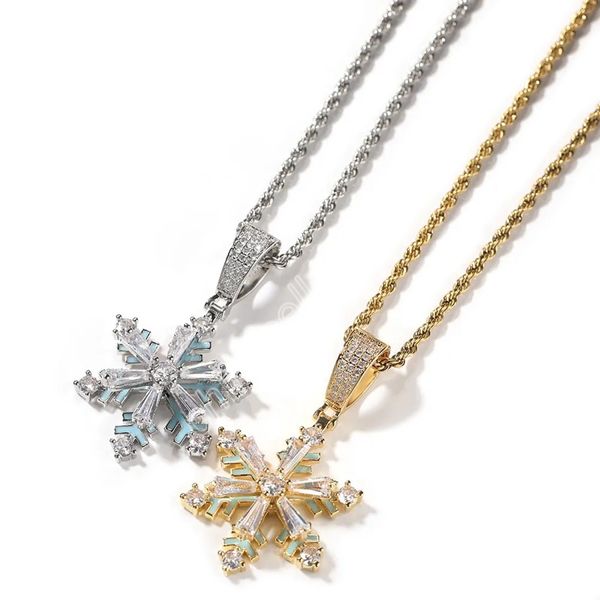 pendant necklaces hip hop iced out oroduct rotating snowflake luminous drop oil pendant necklace with rope chain, Silver
pendant necklaces hip hop iced out oroduct rotating snowflake luminous drop oil pendant necklace with rope chain, Silver