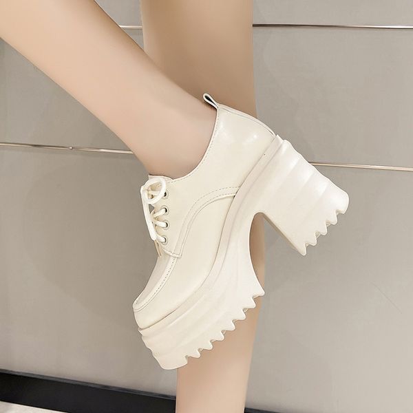 dress shoes leather women platform square heel lace up oxford party role play uniform fashion high heels shoe 230313, Black
dress shoes leather women platform square heel lace up oxford party role play uniform fashion high heels shoe 230313, Black