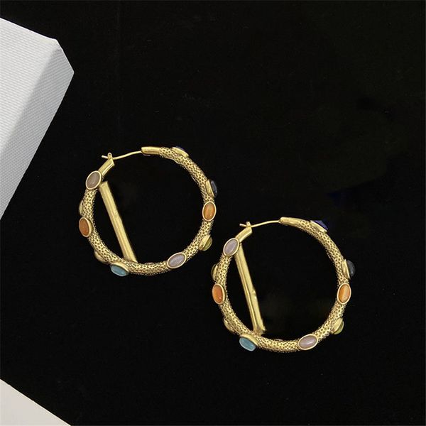 colored stone charm for women grainy hollow circle ear stud lady geometry design earrings, Golden
colored stone charm for women grainy hollow circle ear stud lady geometry design earrings, Golden