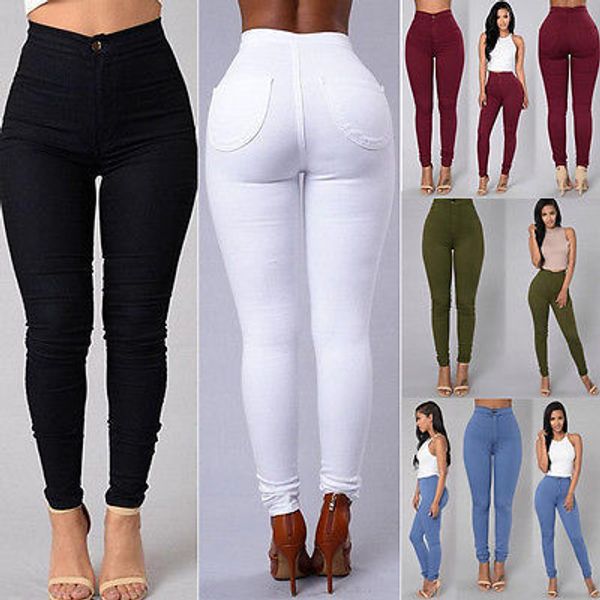 womens pants capris women denim skinny jeggings high waist stretch jeans pure color slim pencil trousers 230313, Black;white
womens pants capris women denim skinny jeggings high waist stretch jeans pure color slim pencil trousers 230313, Black;white