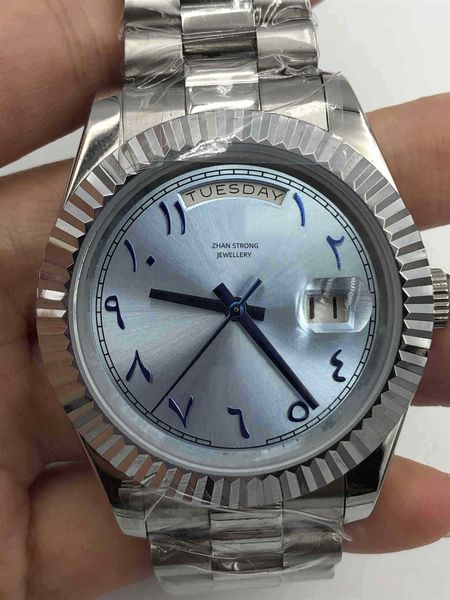40mm men's watches blue dial fashion automatic mechanical 2813 movement silver stainless steel strap mens watches sports part gifts for, Slivery;golden
40mm men's watches blue dial fashion automatic mechanical 2813 movement silver stainless steel strap mens watches sports part gifts for, Slivery;golden