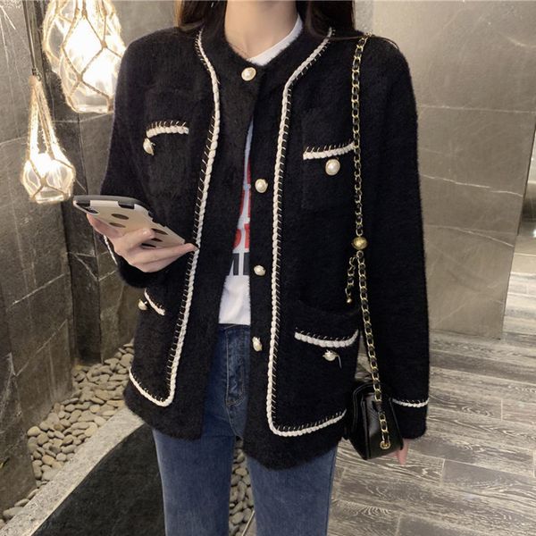 women's knits tees autumn winter french style retro faux mink fur suit korean fashion coat women jumper sweaters 230313, White
women's knits tees autumn winter french style retro faux mink fur suit korean fashion coat women jumper sweaters 230313, White