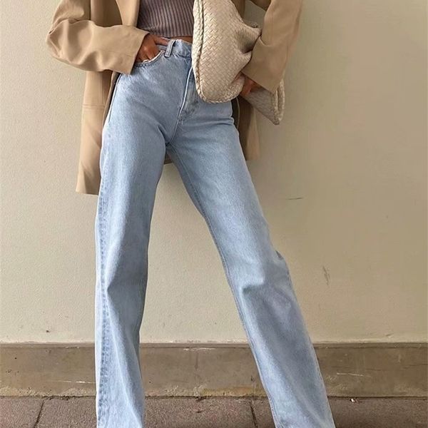 womens jeans miukomiya straight high waist streetwear light blue boyfriend denim pants ladies wide leg white for 230313
womens jeans miukomiya straight high waist streetwear light blue boyfriend denim pants ladies wide leg white for 230313