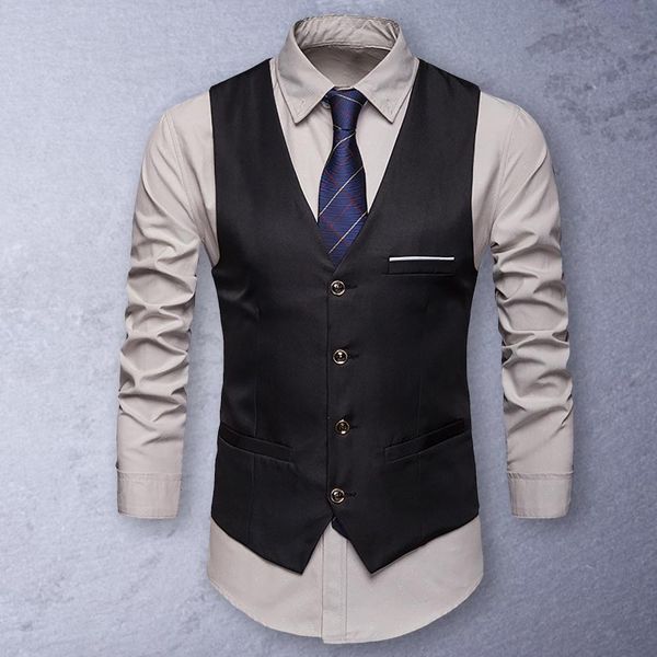 mens vests casual men waistcoat autumn suit vest buttons streetwear slimming single breasted waistcoat 230313, Black;white
mens vests casual men waistcoat autumn suit vest buttons streetwear slimming single breasted waistcoat 230313, Black;white