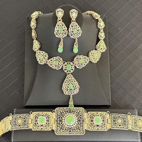 wedding jewelry sets moroccan bride body necklace earrings waist chain set luxury chic caftan set belt adjustable length 230313, Slivery;golden
wedding jewelry sets moroccan bride body necklace earrings waist chain set luxury chic caftan set belt adjustable length 230313, Slivery;golden