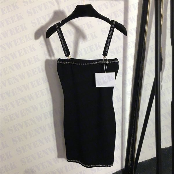 women knitted suspender dresses rhinestone letter slim short skirts for vacation charm lady sling dress clothes, Black;gray
women knitted suspender dresses rhinestone letter slim short skirts for vacation charm lady sling dress clothes, Black;gray