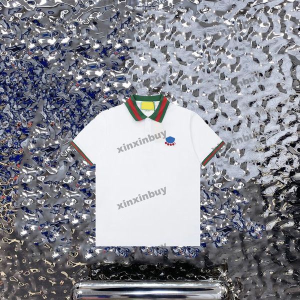 xinxinbuy men designer tee t shirt 23ss color strip collar letter embroidery short sleeve cotton women black white red m-2xl, Black;brown
xinxinbuy men designer tee t shirt 23ss color strip collar letter embroidery short sleeve cotton women black white red m-2xl, Black;brown