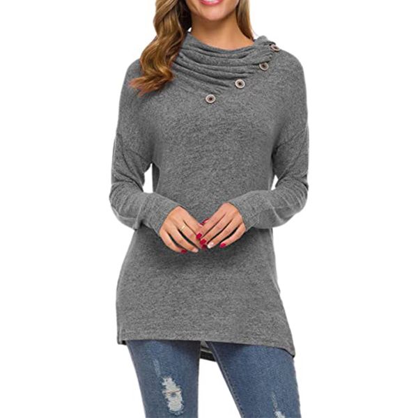 new solid color long-sleeved knits bottom pullover is skin-friendly and fashionable, White
new solid color long-sleeved knits bottom pullover is skin-friendly and fashionable, White