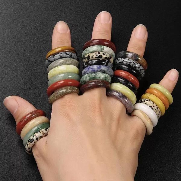random lots 6mm natural stone ring opal red black onyx tiger eye sodalite malachite jewelry gift finger rings for women men, Silver
random lots 6mm natural stone ring opal red black onyx tiger eye sodalite malachite jewelry gift finger rings for women men, Silver