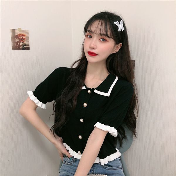 women's t-shirt woman tshirts women's short-sleeved t-shirt summer summer clothes knitted crop mujer camisetas 230314, White
women's t-shirt woman tshirts women's short-sleeved t-shirt summer summer clothes knitted crop mujer camisetas 230314, White