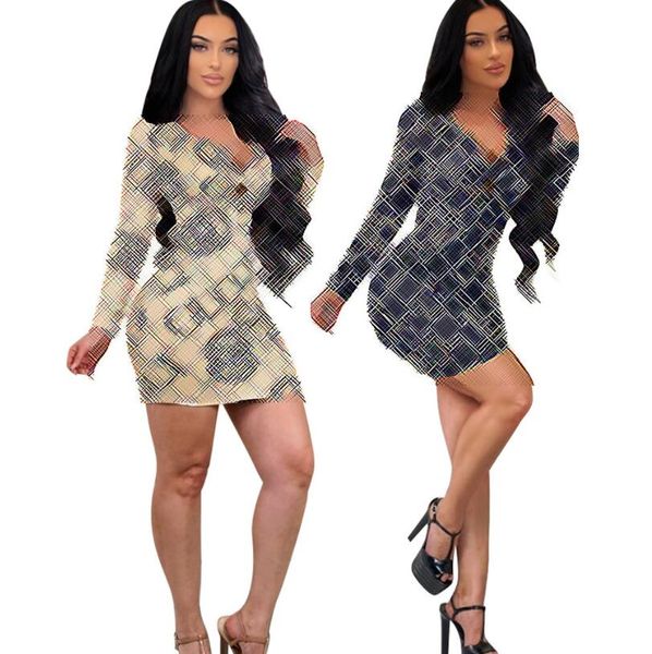 women's casual dress 2023g summer designer brand casual fashion print long-sleeved v-neck dresses, Black;gray
women's casual dress 2023g summer designer brand casual fashion print long-sleeved v-neck dresses, Black;gray