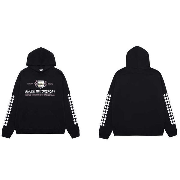 482d men's and women's high street hoodies sweatshirt fashion brand rhude motorsport loose cotton oversize hoodie for, Black
482d men's and women's high street hoodies sweatshirt fashion brand rhude motorsport loose cotton oversize hoodie for, Black