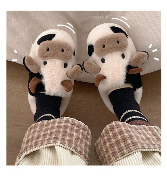 slippers upgrate cute animal slipper for women girls kawaii fluffy winter warm woman cartoon milk cow house funny shoes 230314, Black
slippers upgrate cute animal slipper for women girls kawaii fluffy winter warm woman cartoon milk cow house funny shoes 230314, Black